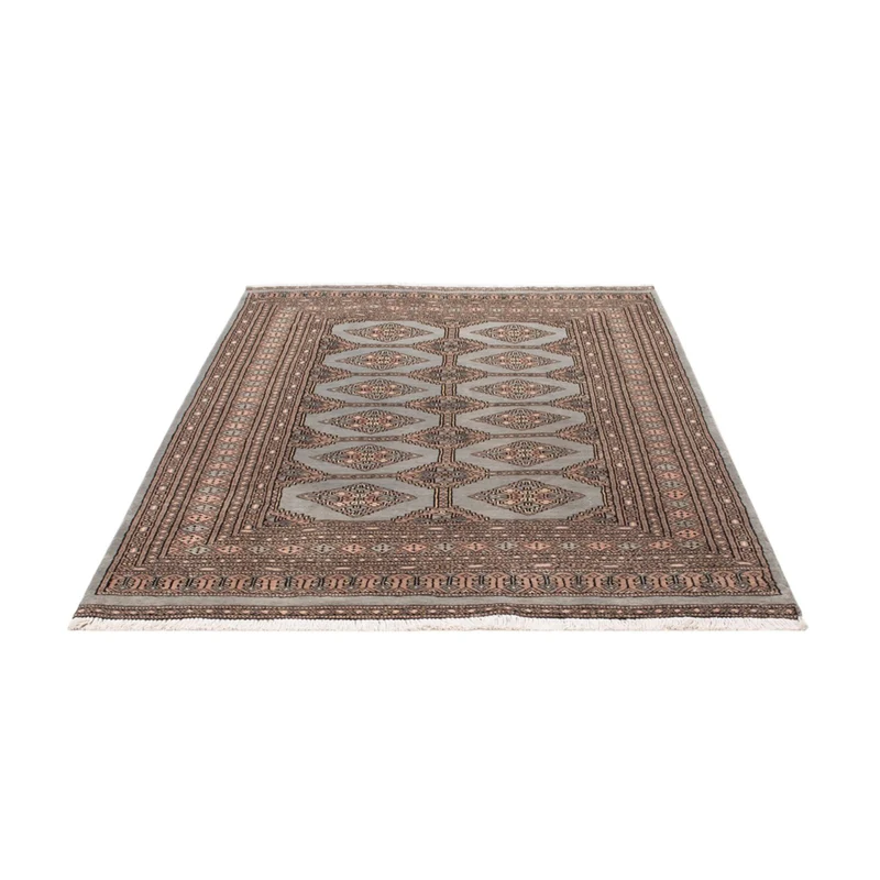 Pakistan Teppich 124x181cm - Orientteppich - hellblau