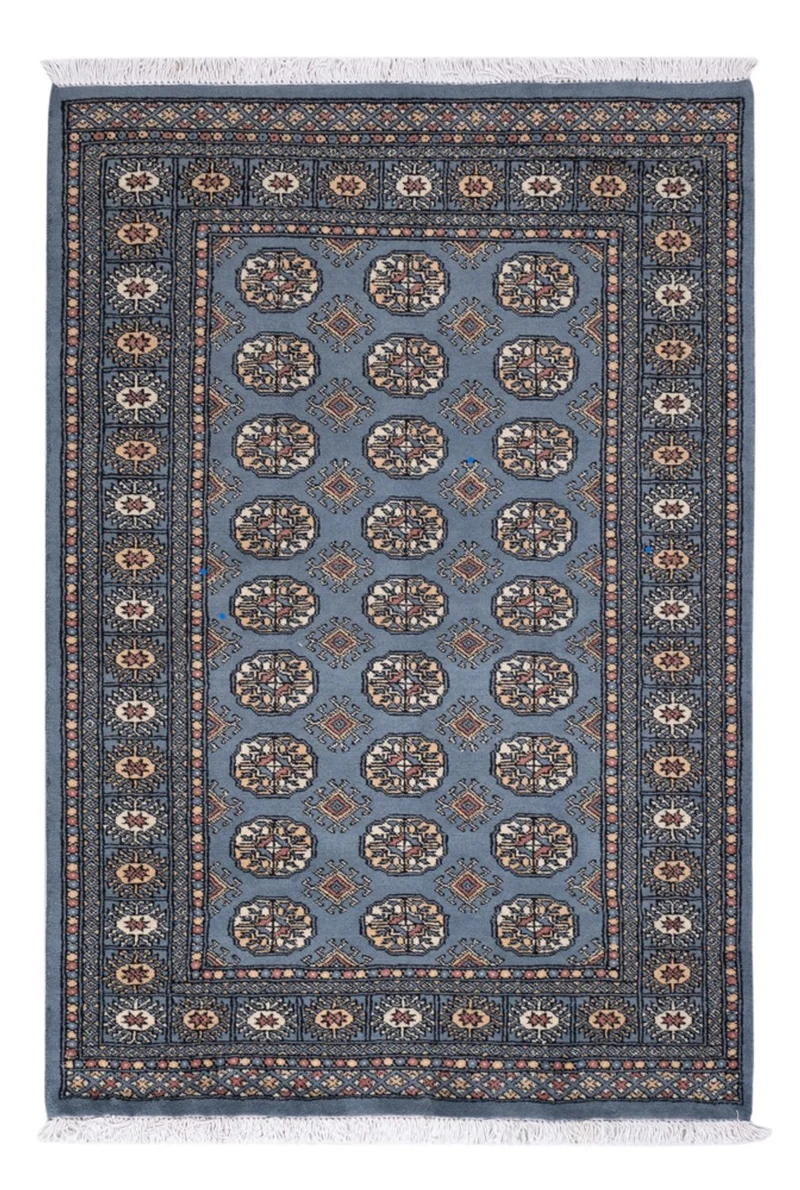 Pakistan Teppich 124x183cm - Orientteppich - blau