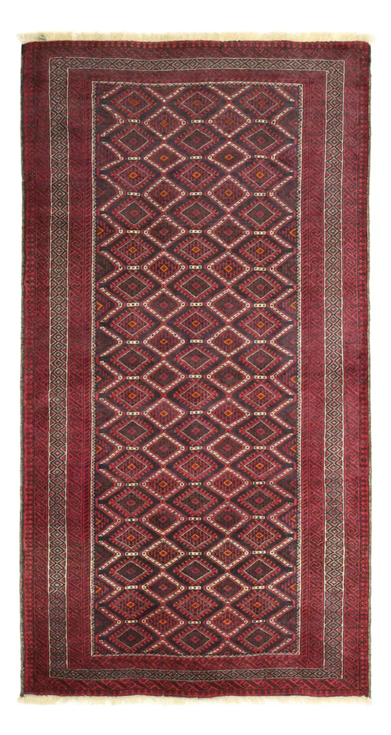 Belutsch Teppich 103x190cm - Orientteppich - dunkelrot
