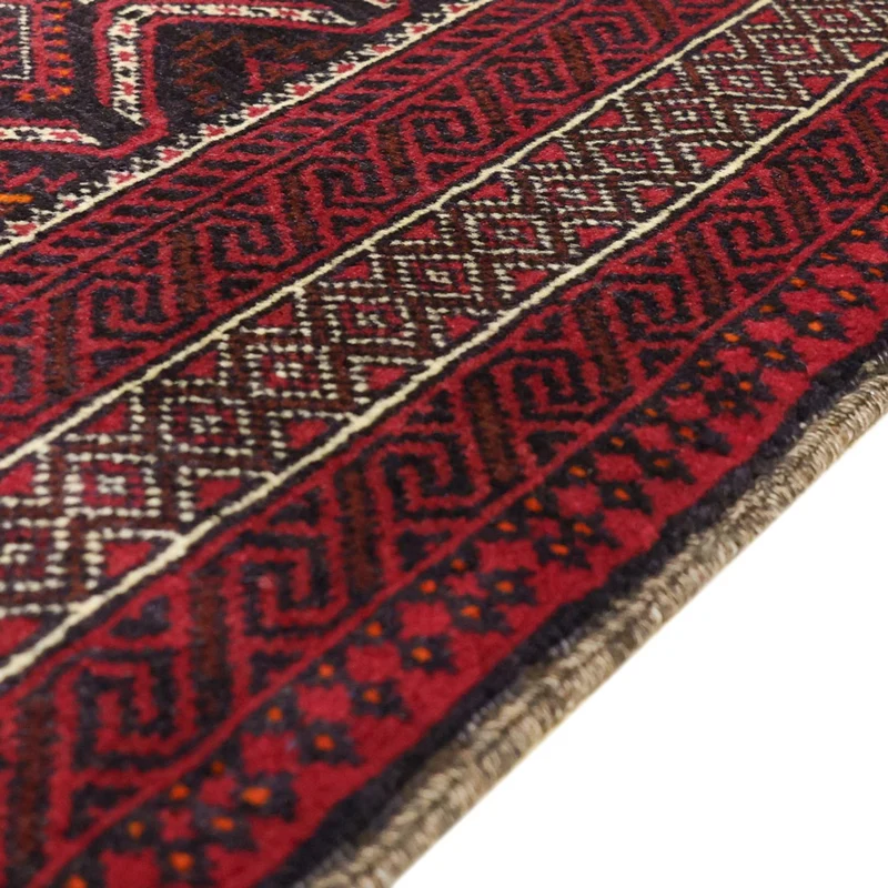Belutsch Teppich 103x190cm - Orientteppich - dunkelrot