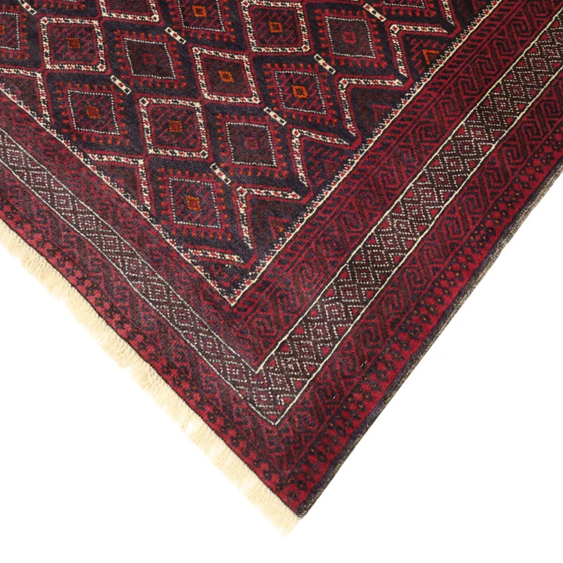 Belutsch Teppich 103x190cm - Orientteppich - dunkelrot