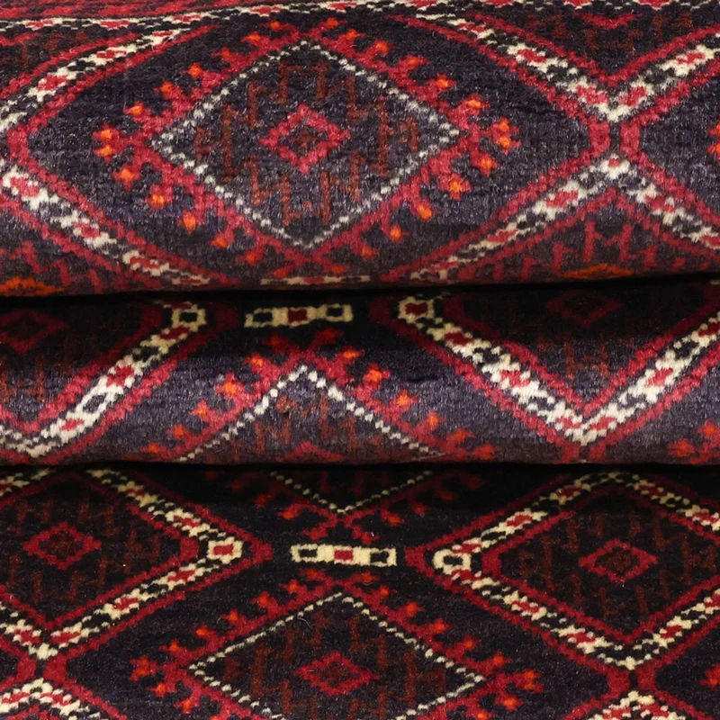 Belutsch Teppich 103x190cm - Orientteppich - dunkelrot