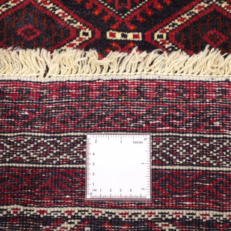 Belutsch Teppich 103x190cm - Orientteppich - dunkelrot