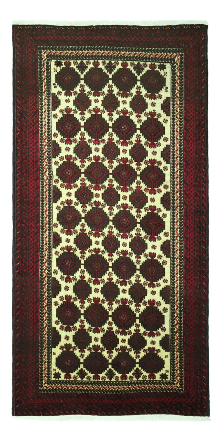 Belutsch Teppich 99x193cm - Orientteppich - mehrfarbig