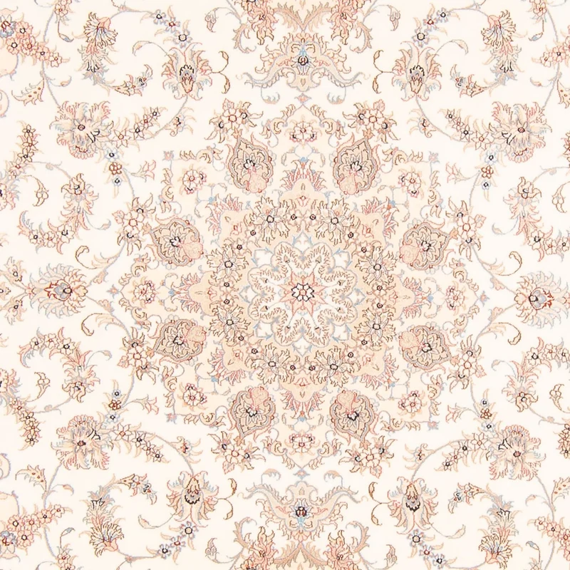 Täbriz - 50 Raj Teppich 198x305cm - Perserteppich - creme