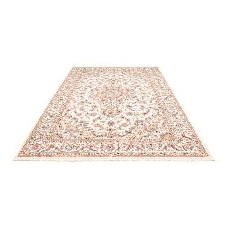 Täbriz - 50 Raj Teppich 198x305cm - Perserteppich - creme