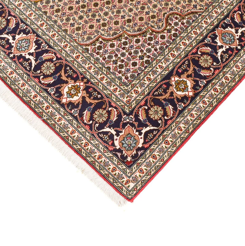 Täbriz - 50 Raj Teppich 150x205cm - Perserteppich - rot