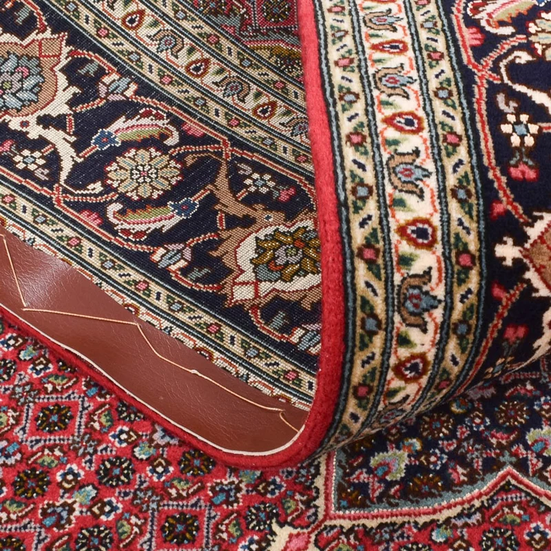 Täbriz - 50 Raj Teppich 150x205cm - Perserteppich - rot