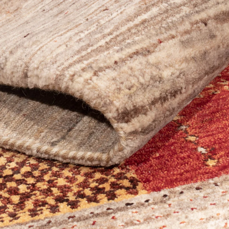Indo Loribaft Teppich 144x205cm - Wollteppich - mehrfarbig