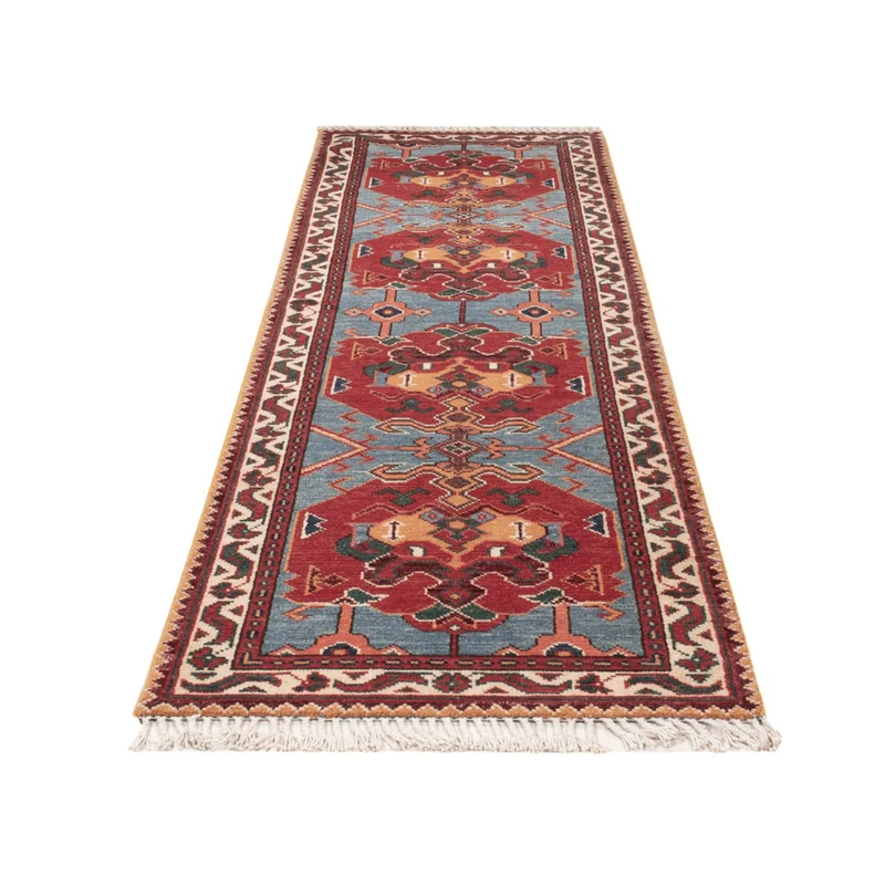 Kazak Teppich 77x287cm - Orientteppich - blau