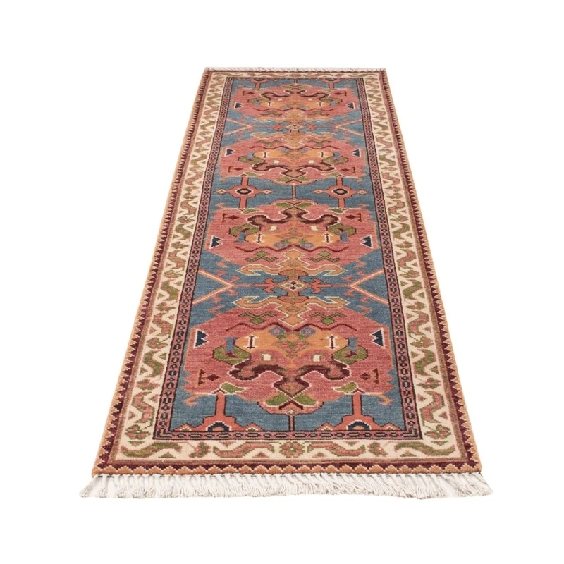 Kazak Teppich 76x297cm - Orientteppich - blau