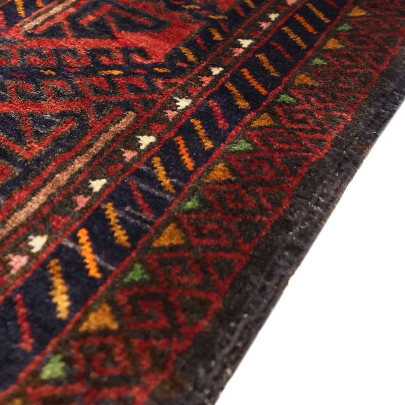 Belutsch Teppich 101x188cm - Orientteppich - dunkelrot
