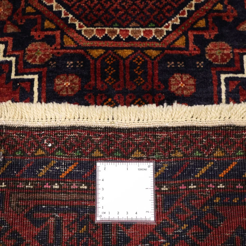Belutsch Teppich 101x188cm - Orientteppich - dunkelrot