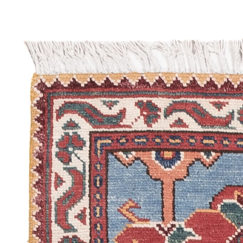 Kazak Teppich 75x287cm - Orientteppich - blau
