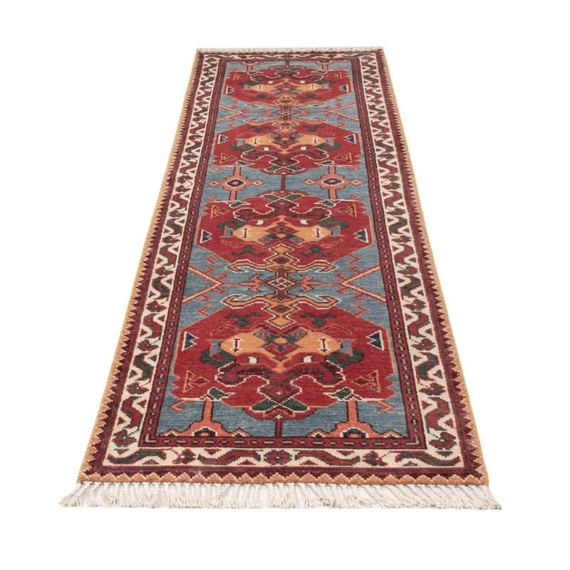 Kazak Teppich 75x287cm - Orientteppich - blau