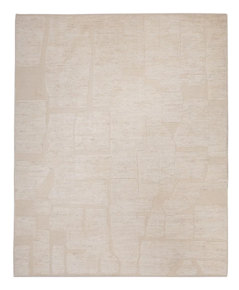 Berber Teppich 241x298cm - Wollteppich - beige