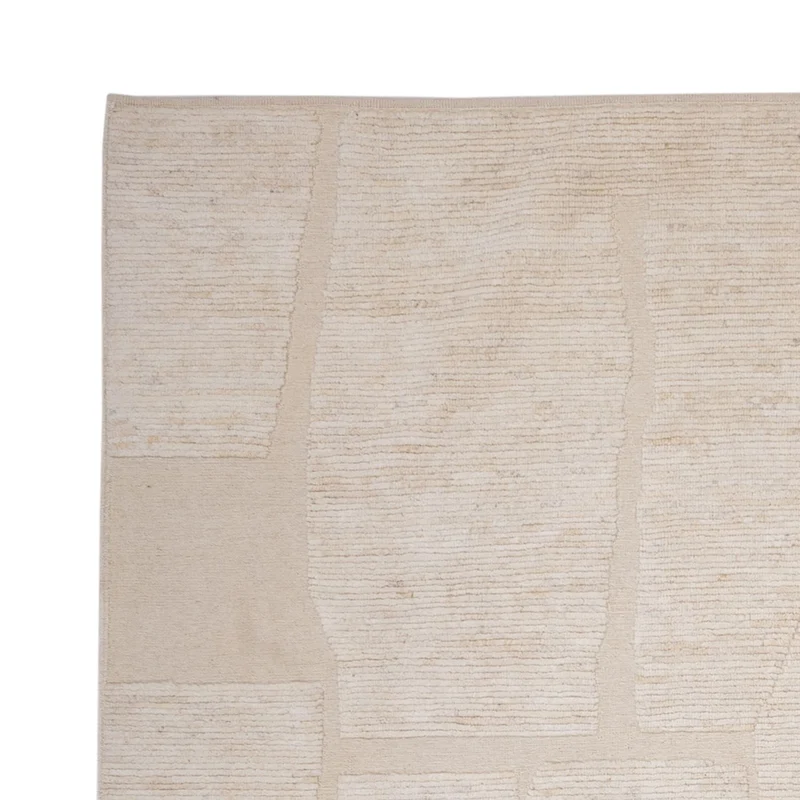 Berber Teppich 241x298cm - Wollteppich - beige