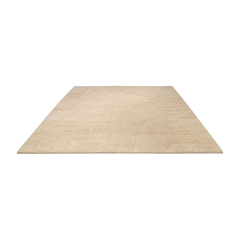 Berber Teppich 241x298cm - Wollteppich - beige