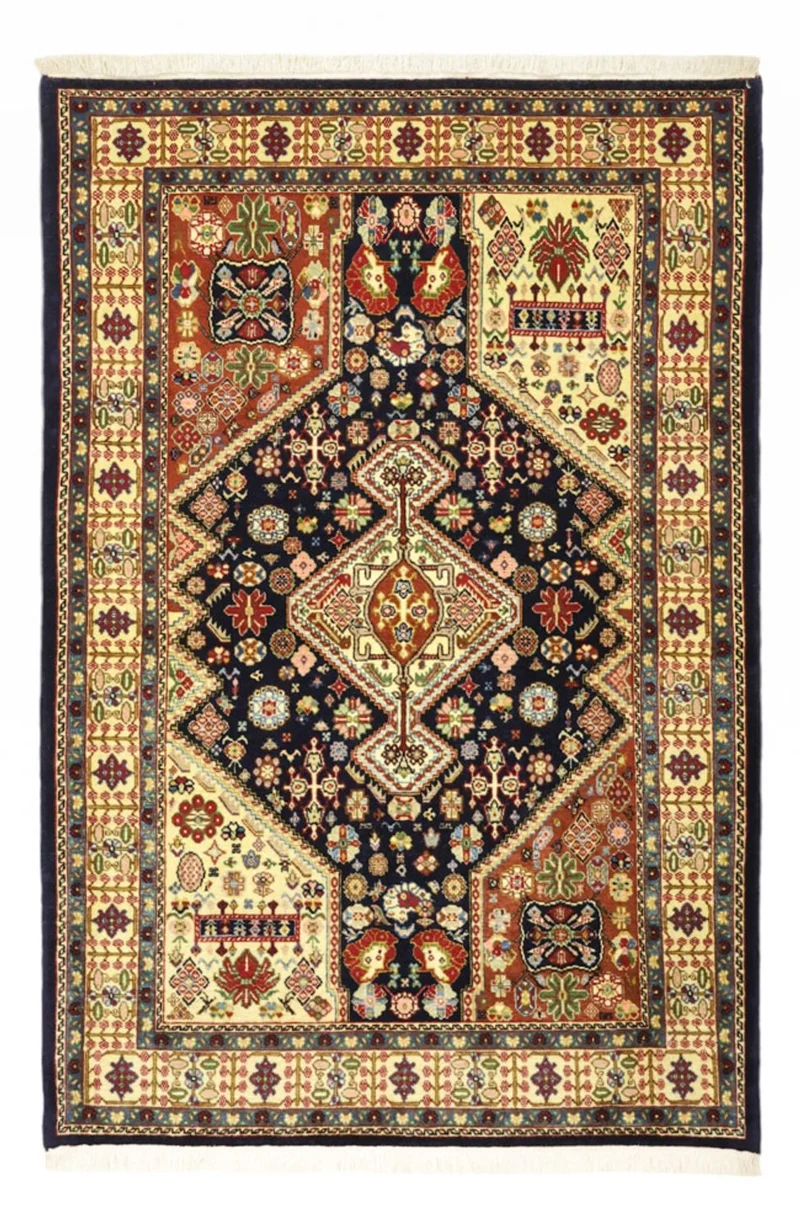 Täbriz Teppich 97x144cm - Perserteppich - sand
