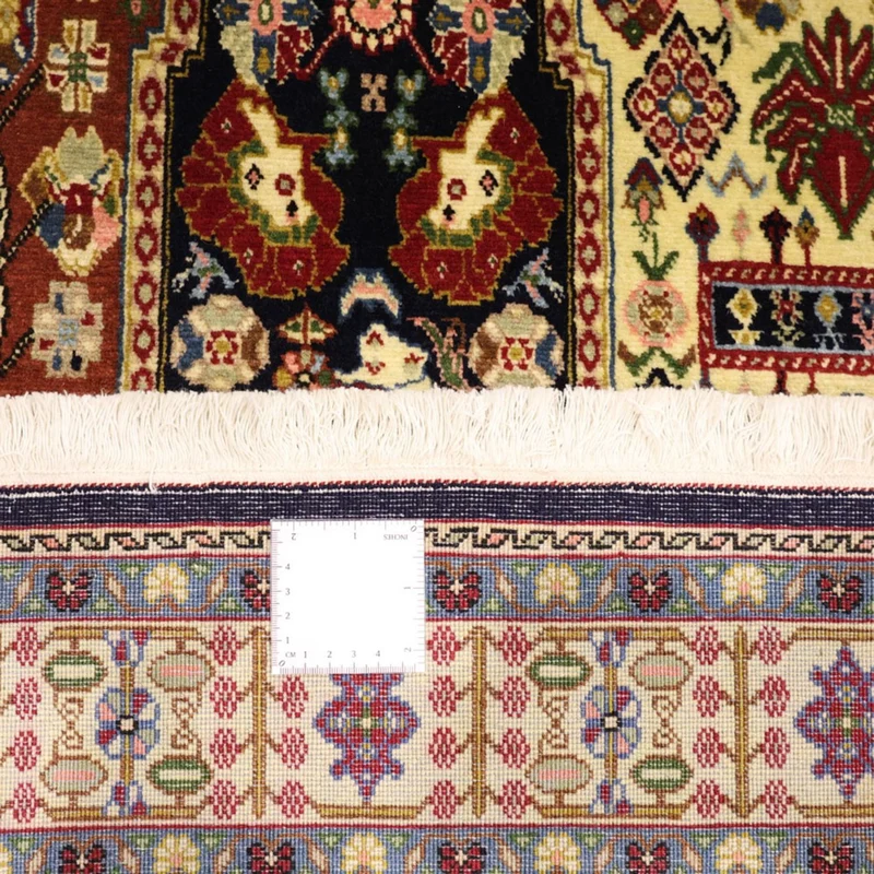 Täbriz Teppich 97x144cm - Perserteppich - sand