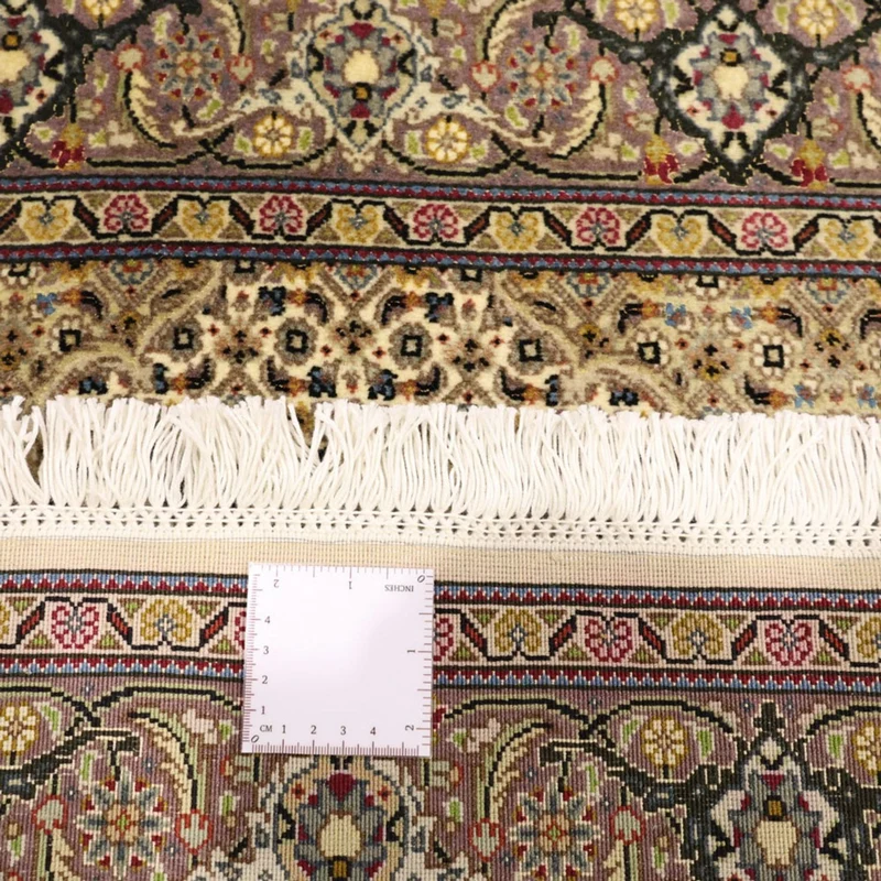 Täbriz - 50 Raj Teppich 101x152cm - Perserteppich - sand