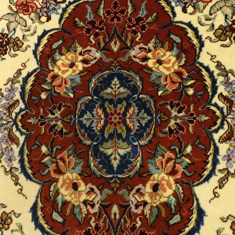Sarough Teppich 105x146cm - Perserteppich - creme