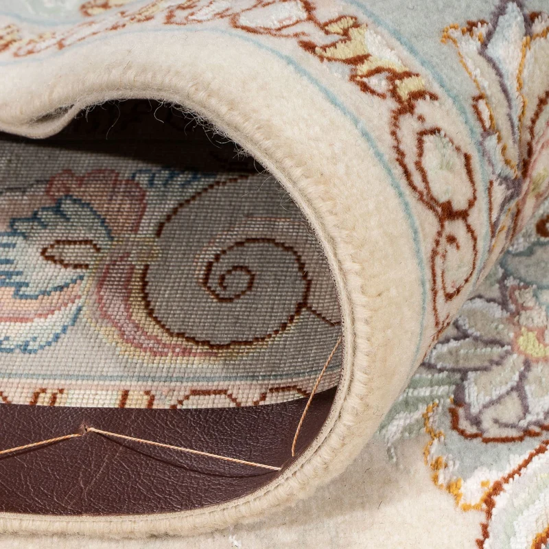 Täbriz - 50 Raj Teppich 100x150cm - Perserteppich - beige