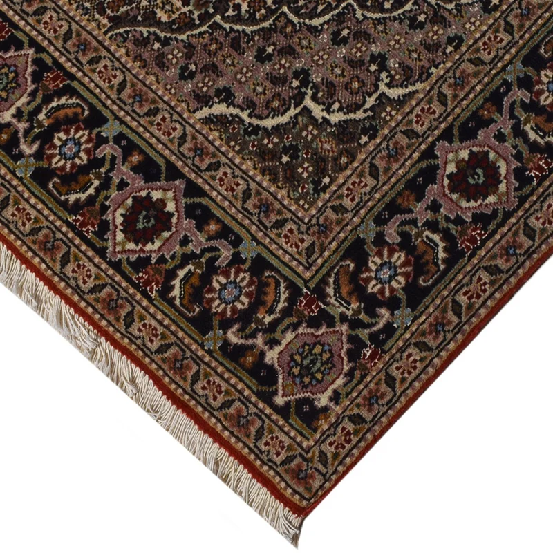 Täbriz - 40 Raj Teppich 152x200cm - Perserteppich - rot