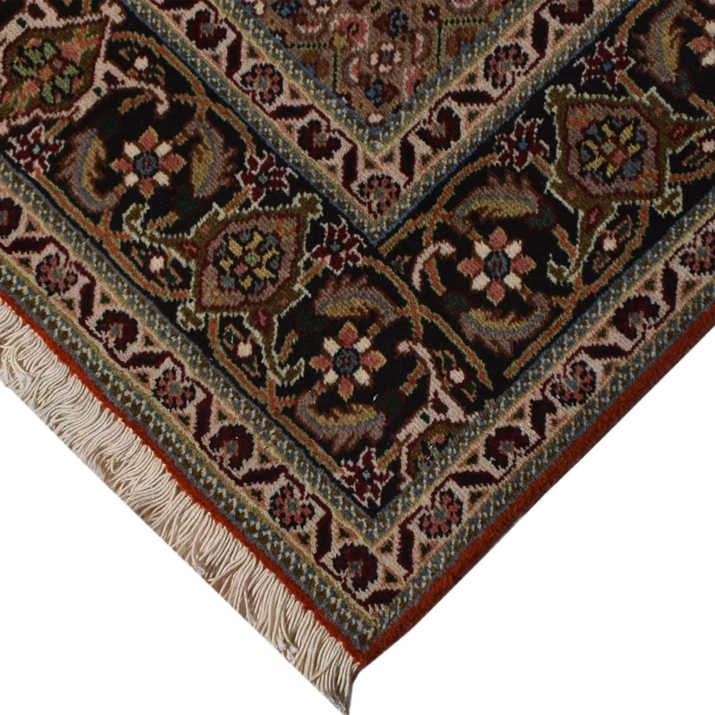 Täbriz - 40 Raj Teppich 150x200cm - Perserteppich - rot