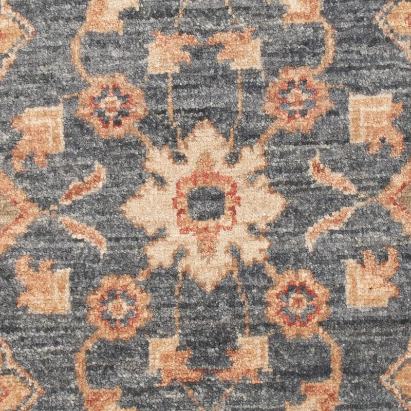 Ziegler Teppich 68x98cm - Orientteppich - dunkelblau