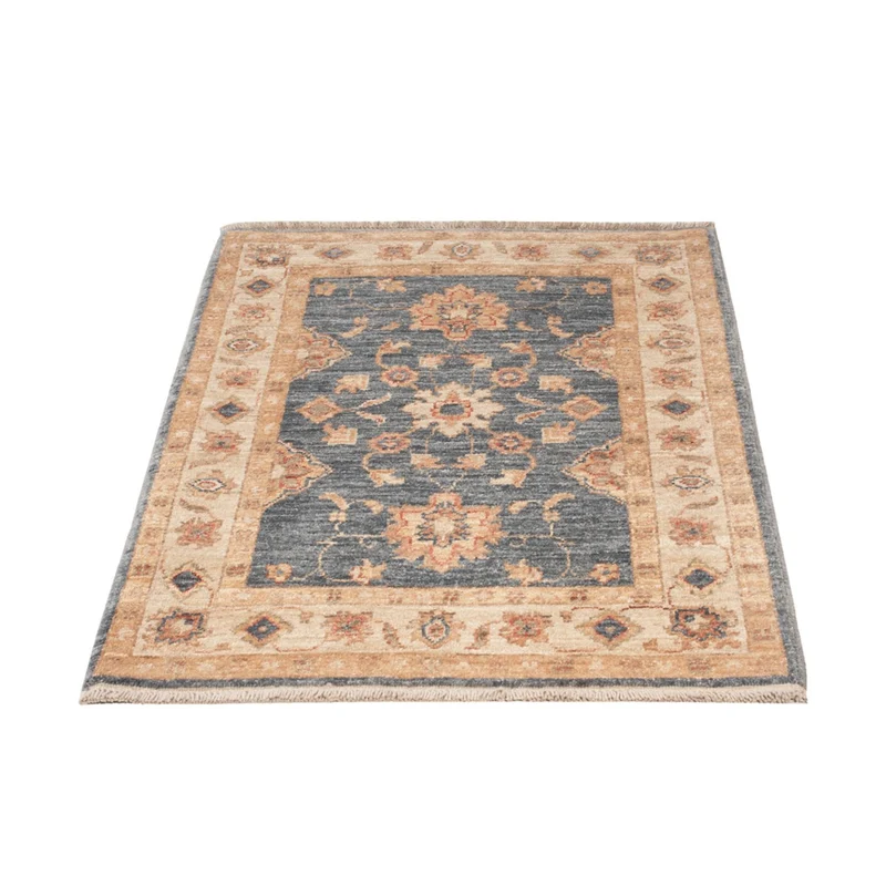 Ziegler Teppich 68x98cm - Orientteppich - dunkelblau