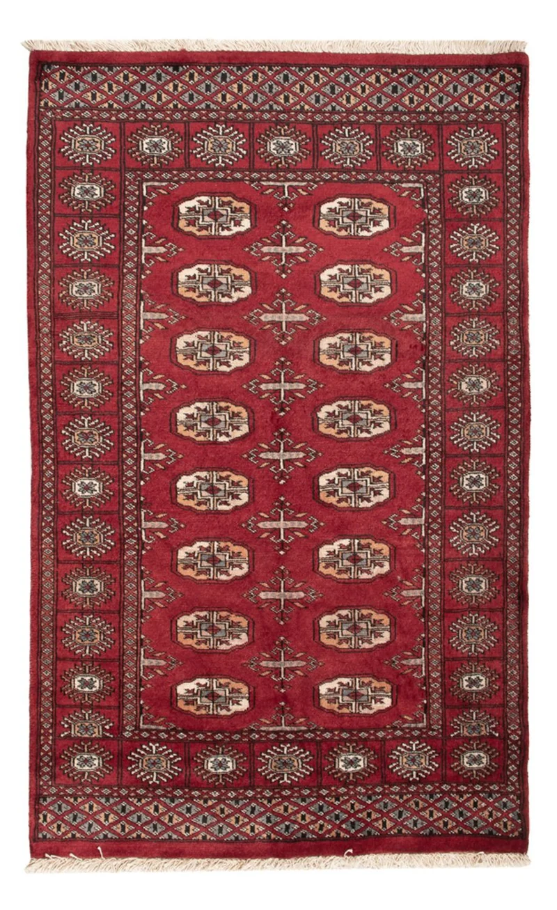 Pakistan Teppich 91x144cm - Orientteppich - rot