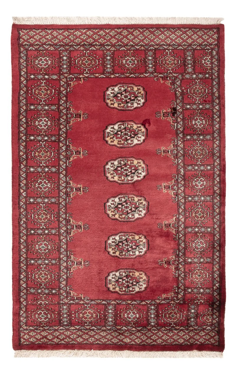 Pakistan Teppich 94x145cm - Orientteppich - rot
