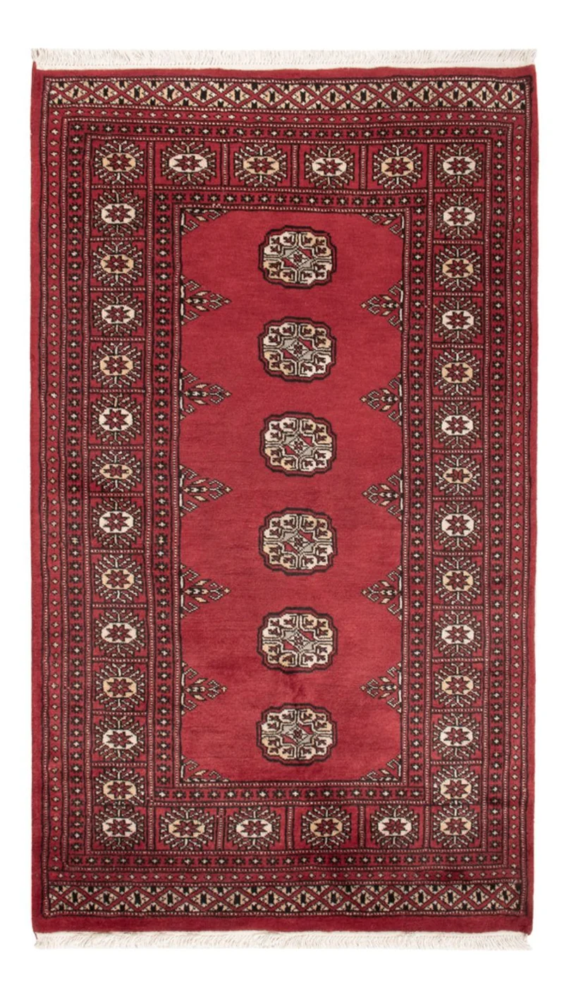 Pakistan Teppich 90x146cm - Orientteppich - rot