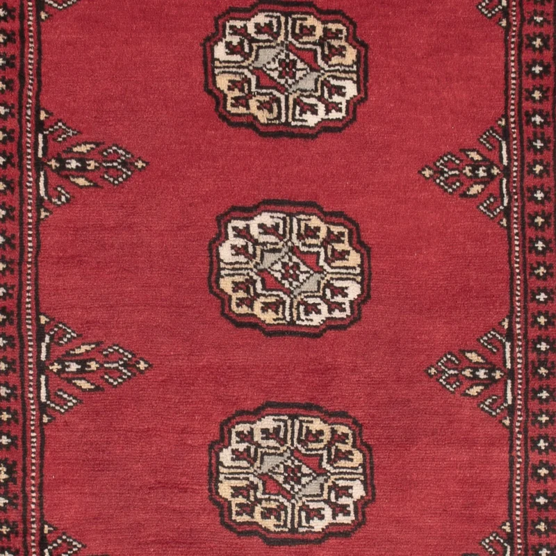 Pakistan Teppich 90x146cm - Orientteppich - rot
