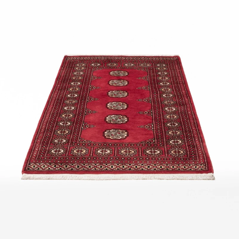 Pakistan Teppich 90x146cm - Orientteppich - rot