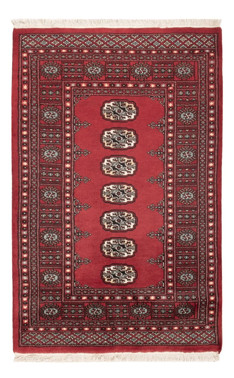 Pakistan Teppich 93x144cm - Orientteppich - rot