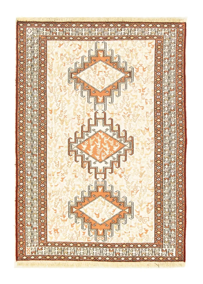 Ardebil Teppich 102x149cm - Perserteppich - beige