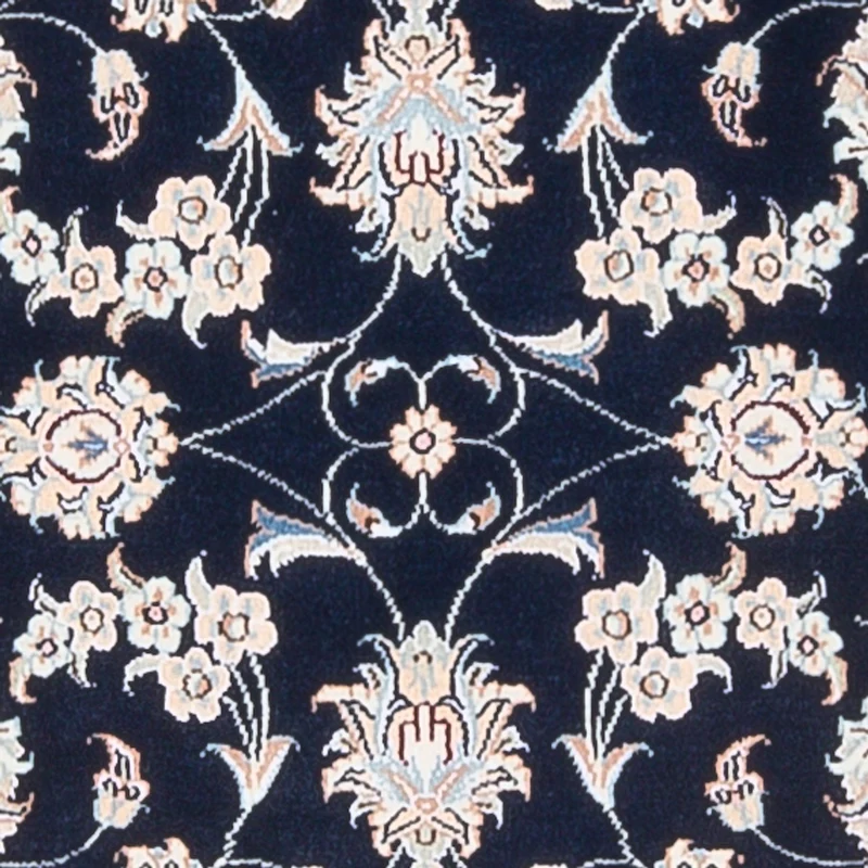 Nain - 6La Teppich 81x120cm - Perserteppich - dunkelblau