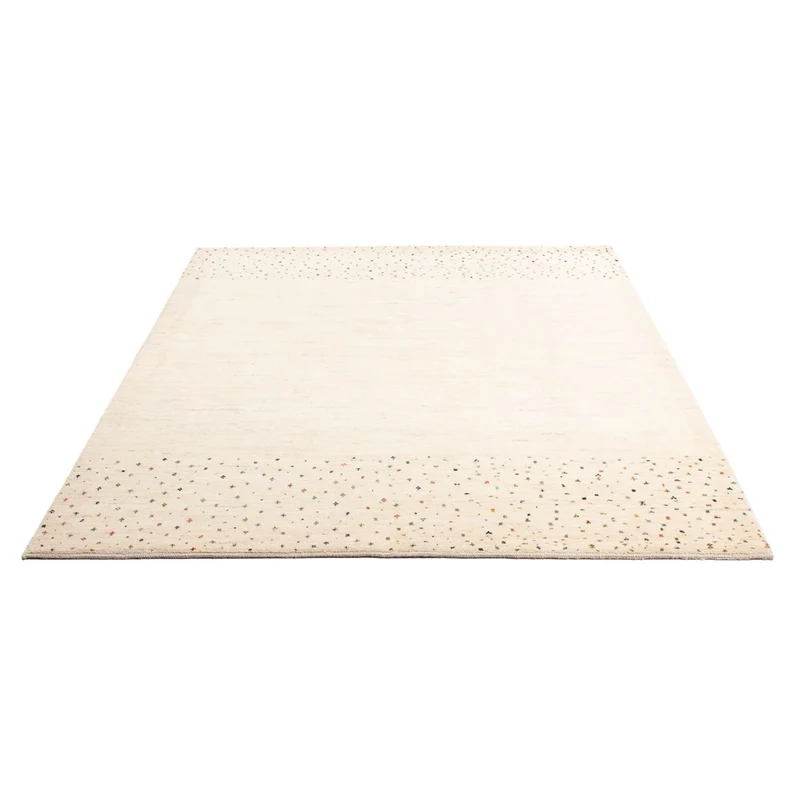 Gabbeh Persisch Teppich 150x200cm - Perserteppich Wollteppich - hellgrau