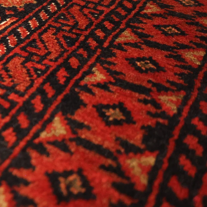 Belutsch Teppich 102x198cm - Orientteppich - dunkelrot