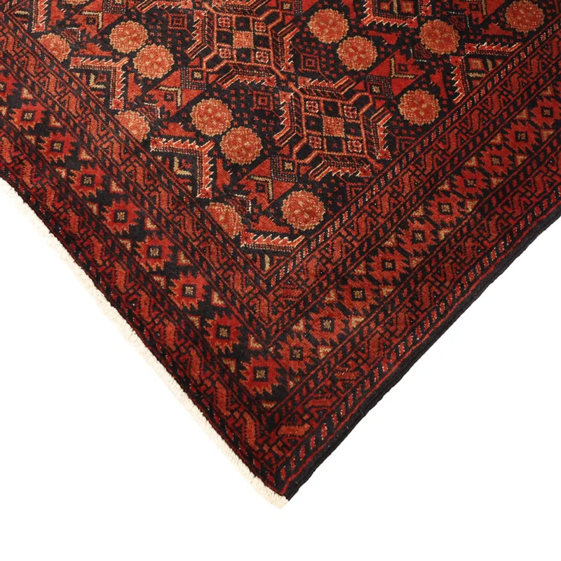 Belutsch Teppich 102x198cm - Orientteppich - dunkelrot