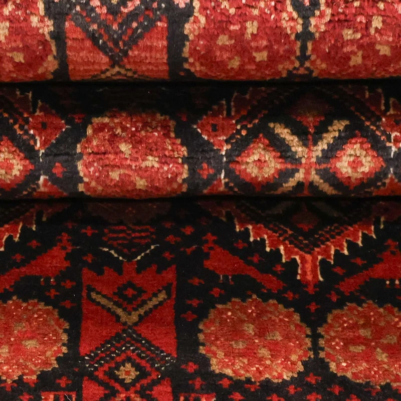 Belutsch Teppich 102x198cm - Orientteppich - dunkelrot