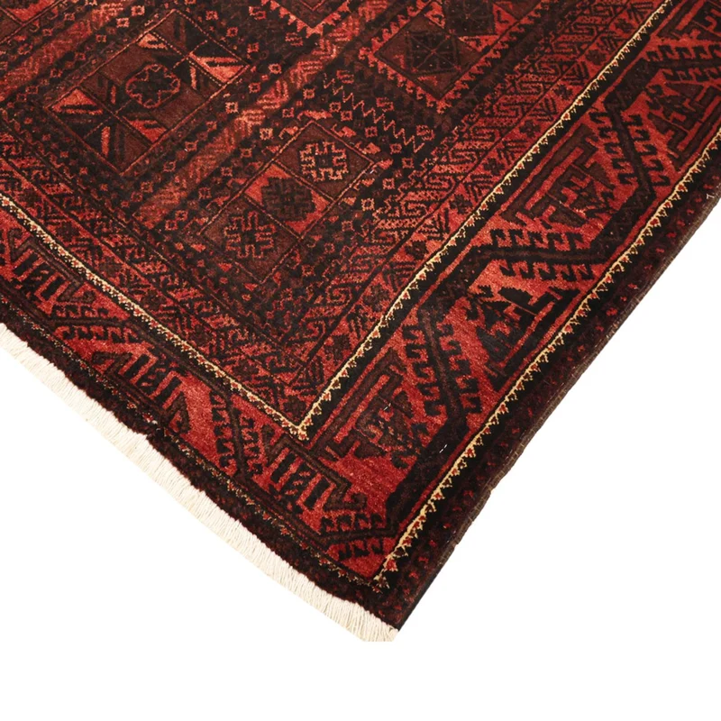 Belutsch Teppich 117x205cm - Orientteppich - dunkelrot