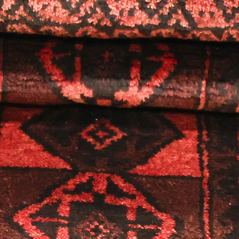 Belutsch Teppich 117x205cm - Orientteppich - dunkelrot