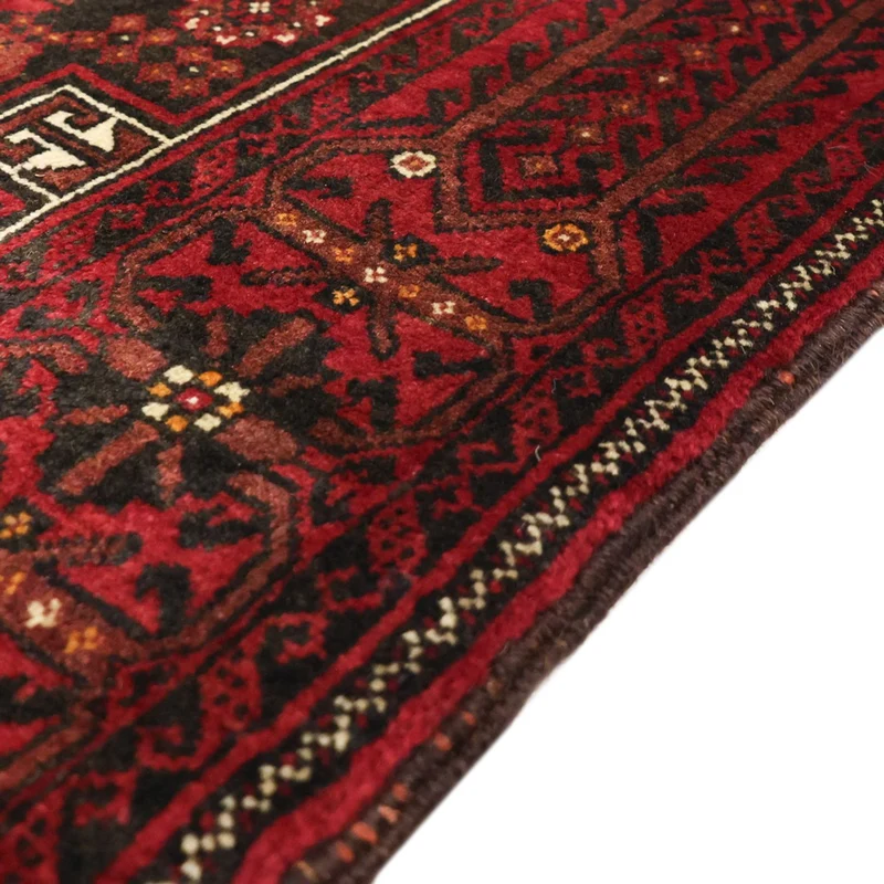 Belutsch Teppich 105x210cm - Orientteppich - dunkelrot