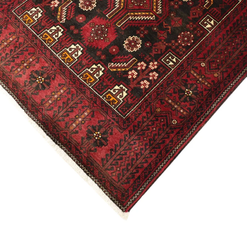 Belutsch Teppich 105x210cm - Orientteppich - dunkelrot