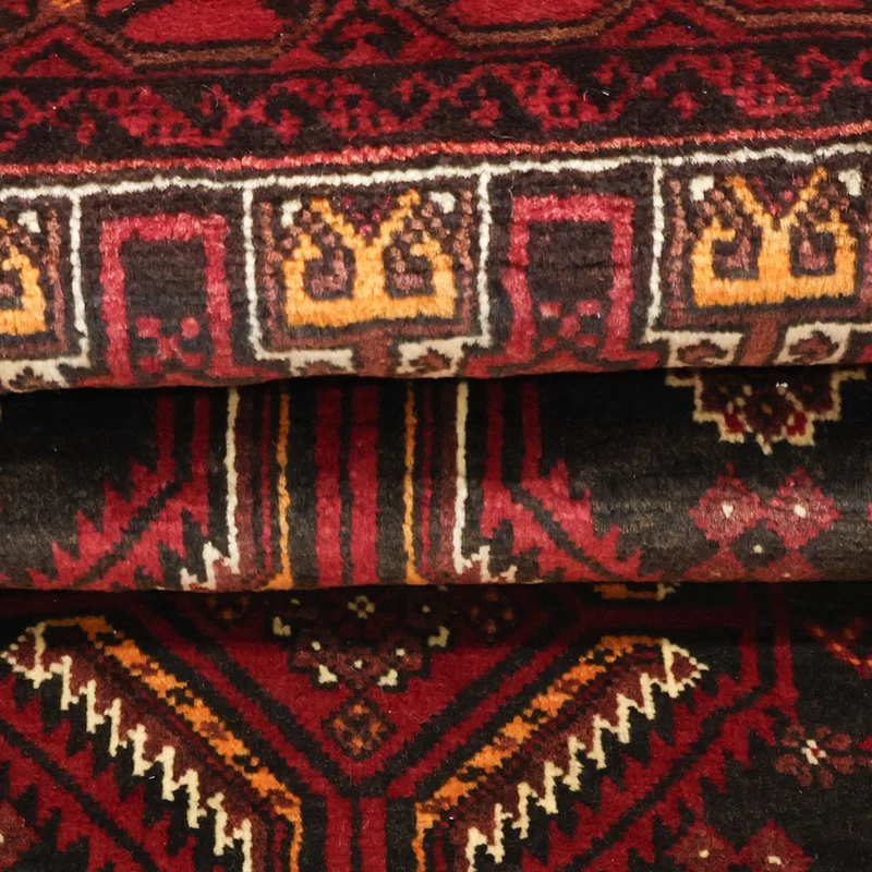 Belutsch Teppich 105x210cm - Orientteppich - dunkelrot