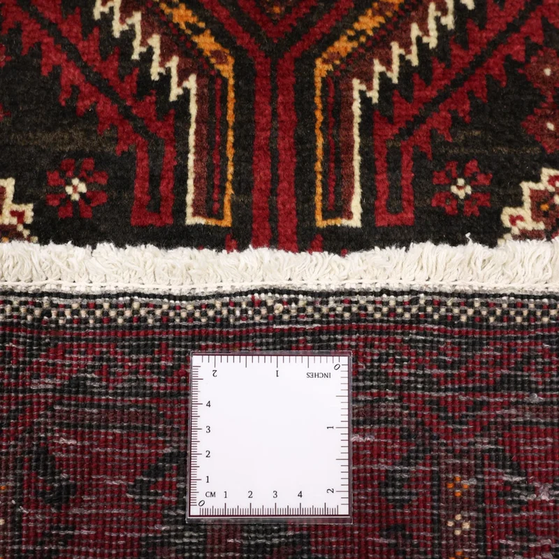 Belutsch Teppich 105x210cm - Orientteppich - dunkelrot