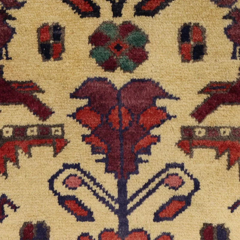 Belutsch Teppich 97x212cm - Orientteppich - hellgrün